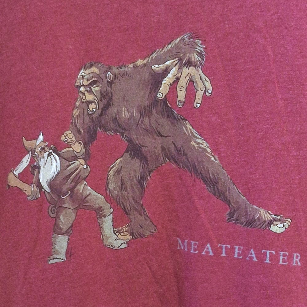 Vintage Red D&D, Fantasy Graphic Creature Monster Tee Size M Very Good Condition